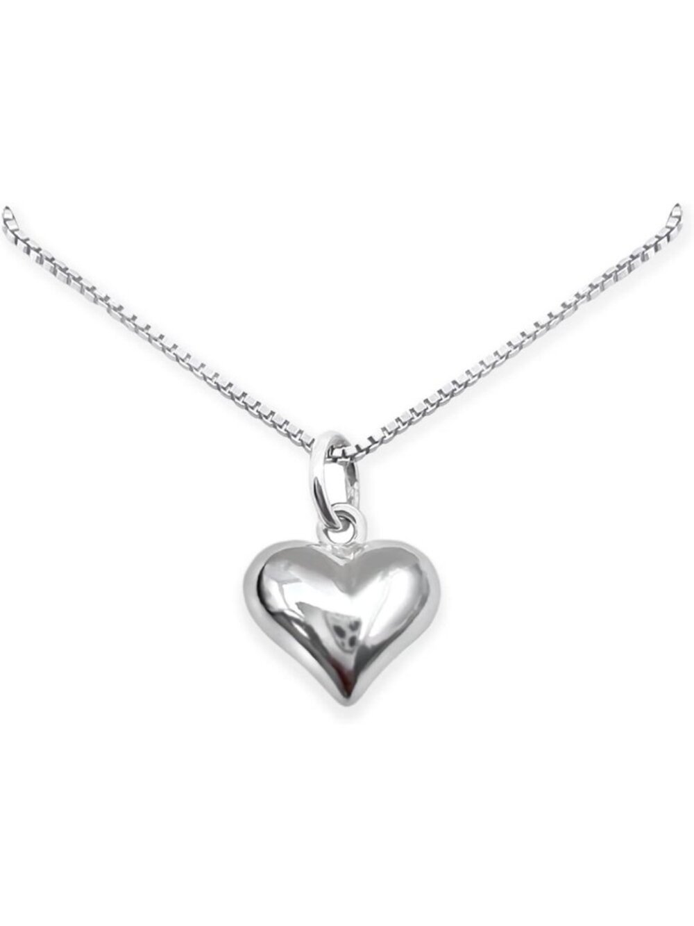Dainty Sterling Silver Heart Necklace for Women - Perfect Gift for Mom, Wife